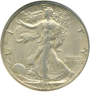 image for: 1935-D 50c NGC AU55