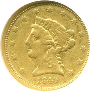 image for: 1840 $2 1/2 NGC XF40