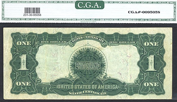 image for: Fr.231 1899 $1 Black Eagle CGA VF30  [D5264133D]