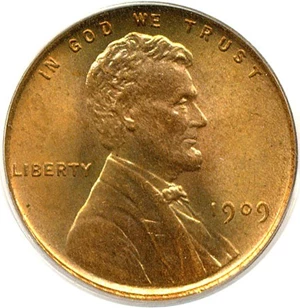 image for: 1909 VDB 1c PCGS MS65 RD