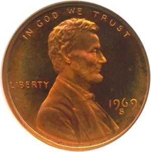 image for: 1969-S 1c NGC Proof 68 RD