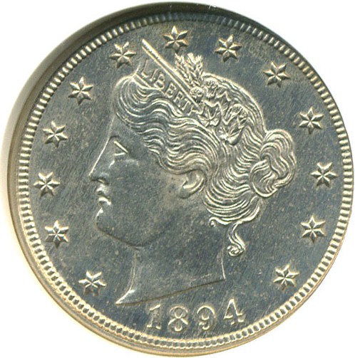 image for: 1894 5c  NGC Proof 64 