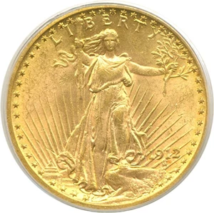 image for: 1912 $20 PCGS MS63