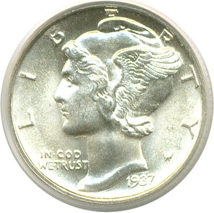 image for: 1937-D 10c  PCGS MS66 FB