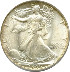 image for: 1946 50c PCGS MS64