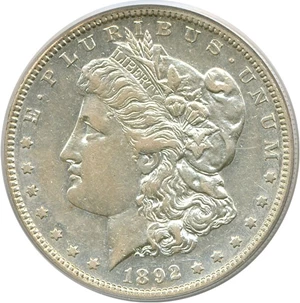 image for: 1892-S $1 PCGS AU50