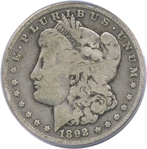 image for: 1892-CC $1 PCGS VG-8