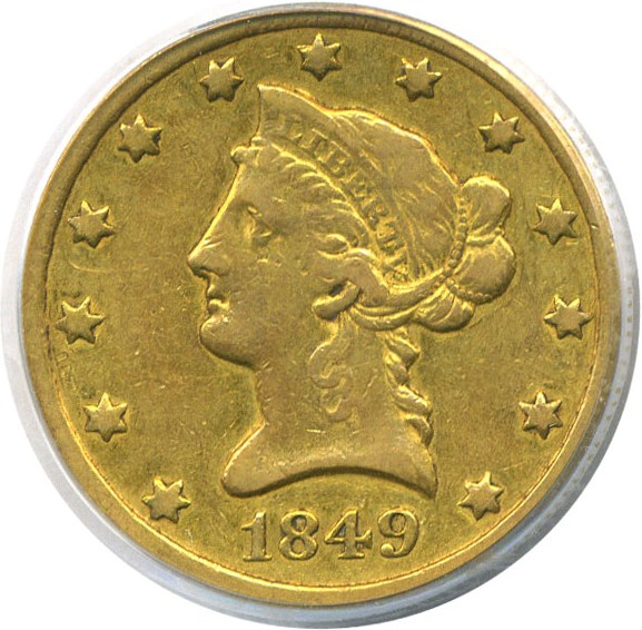 image for: 1849-O $10  PCGS XF40 