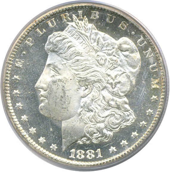 image for: 1881-CC $1  PCGS MS64 DMPL