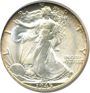 image for: 1945-S 50c PCGS MS64