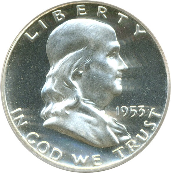 image for: 1953 50c  PCGS Proof 65 Cameo