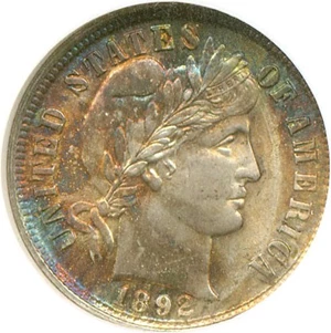 image for: 1892 10c NGC MS64 * Color *