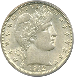 image for: 1912-D 50c PCGS AU58