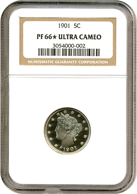 image for: 1901 5c  NGC Proof 66 UCameo *Star*