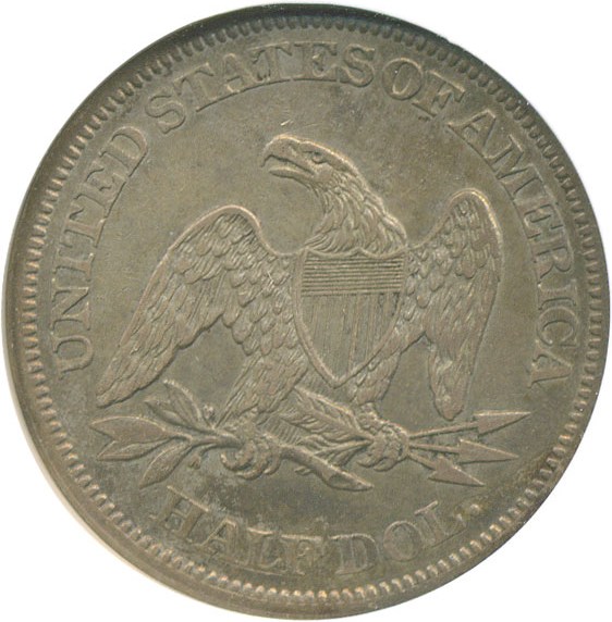 image for: 1863 50c  NGC AU55 