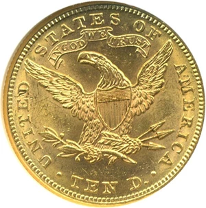 image for: 1883 $10 NGC MS62