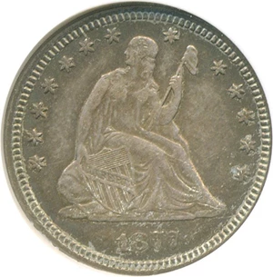 image for: 1877 25c NGC AU58