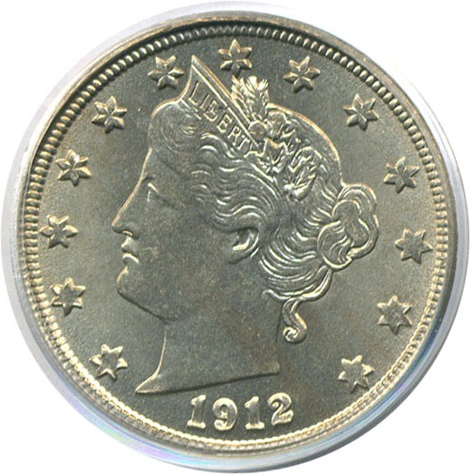 image for: 1912-D 5c  PCGS MS64