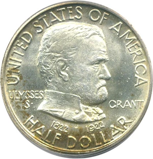 image for: 1922 50c Grant PCGS/CAC MS66