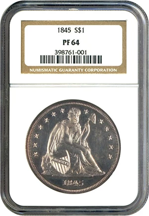 image for: 1845 $1 NGC Proof 64