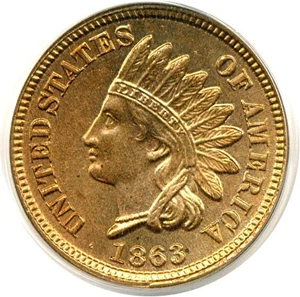 image for: 1863 1c PCGS MS64