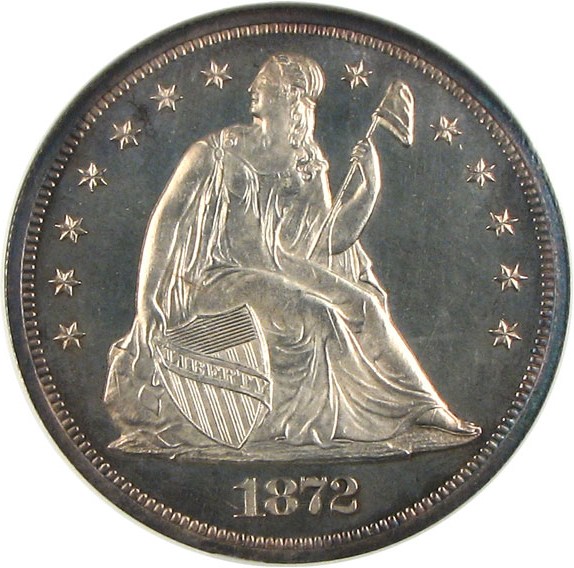 image for: 1872 $1  NGC Proof 65 Cameo