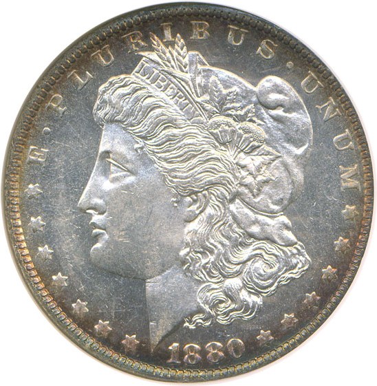 image for: 1880-O $1  NGC MS61 DMPL