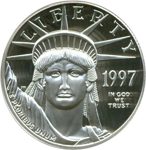 image for: 1997-W $50 Platinum Eagle PCGS Proof 69 DCameo