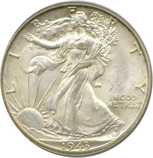 image for: 1943-D 50c PCGS MS64