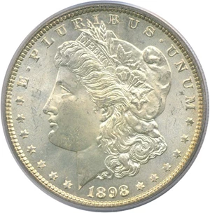 image for: 1898 $1 PCGS MS66