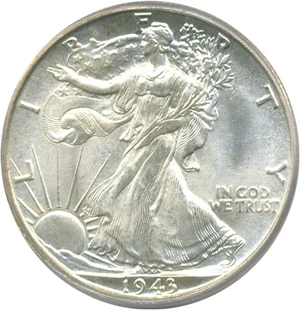image for: 1943-D 50c PCGS MS65