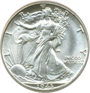 image for: 1943-D 50c PCGS MS63