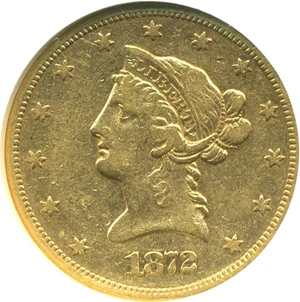 image for: 1872-S $10 NGC VF35