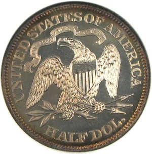 image for: 1866 50c Motto NGC Proof 65