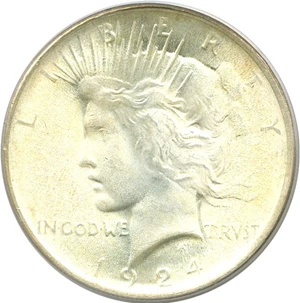 image for: 1924 $1 PCGS MS65