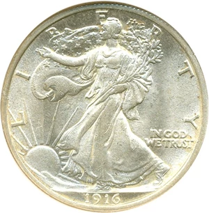 image for: 1916 50c NGC MS64