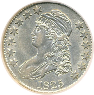 image for: 1825 50c DGS AU53 (O-113)