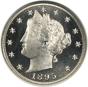 image for: 1895 5c NGC Proof 65 Cameo