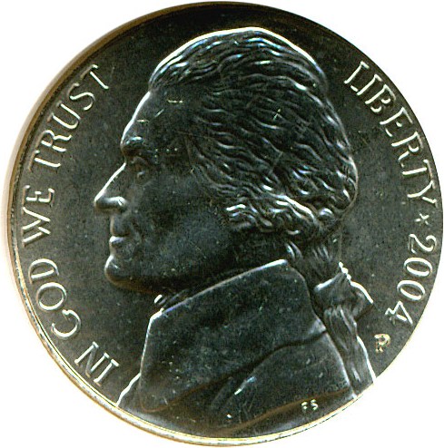 image for: 2004-P 5c Keel Boat NGC MS66 