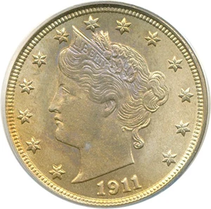 image for: 1911 5c PCGS MS65