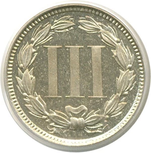 image for: 1866 3cN PCGS Proof 64 Cameo