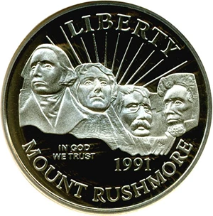 image for: 1991-S 50c Mt. Rushmore ANACS Proof 69 DCameo