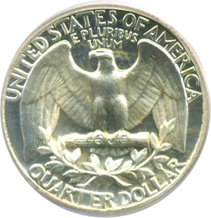 image for: 1961 25c PCGS Proof 69 Cameo