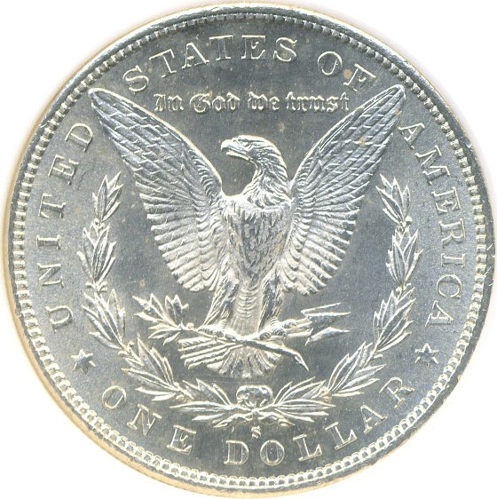 image for: Top 100 VAM: 1887-S $1 VAM 2  S/S NGC MS64 