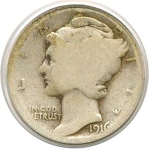image for: 1916-D 10c PCGS AG-3