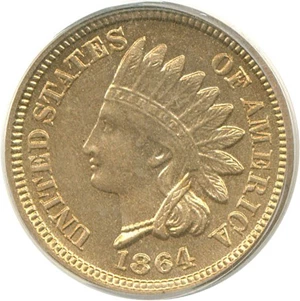 image for: 1864 1c CN PCGS/CAC MS64