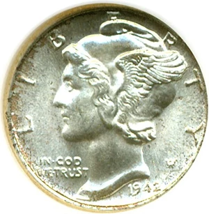 image for: 1942 10c NGC MS66 FB