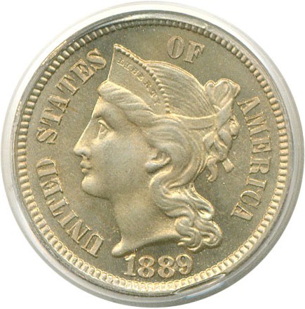 image for: 1889 3cN  PCGS Proof 66