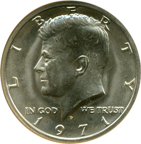 image for: 1971-D 50c  NGC MS64 