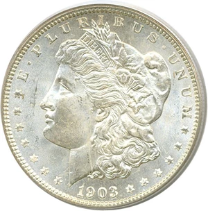 image for: 1903-O $1 PCGS MS66
